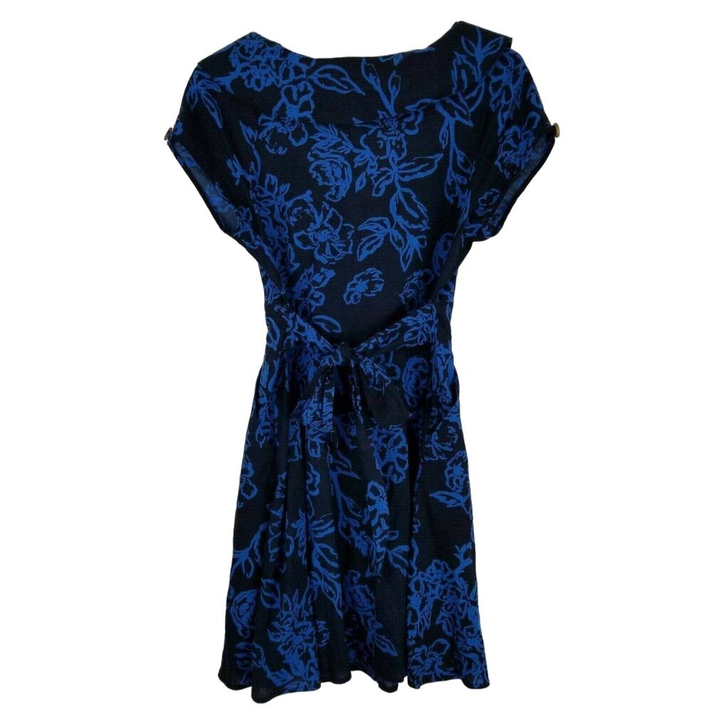 Free People Size 4 "A Thing called Love Mini Dress" in Navy Blue Combo NWT $128 - Picture 4 of 7